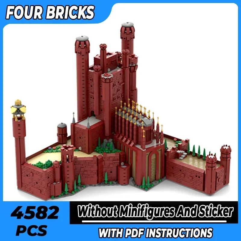 

Moc строительные кирпичи модель замка красный хранитель технология модульные блоки подарки игрушки для детей наборы «сделай сам» сборка