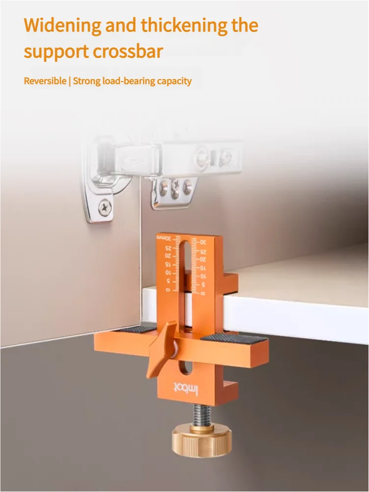 Cabinet Door Installation Jig 7-40mm Adjustable Cabinet Door Install Positioning Clamp Wood Cabinet Door Installation Locator