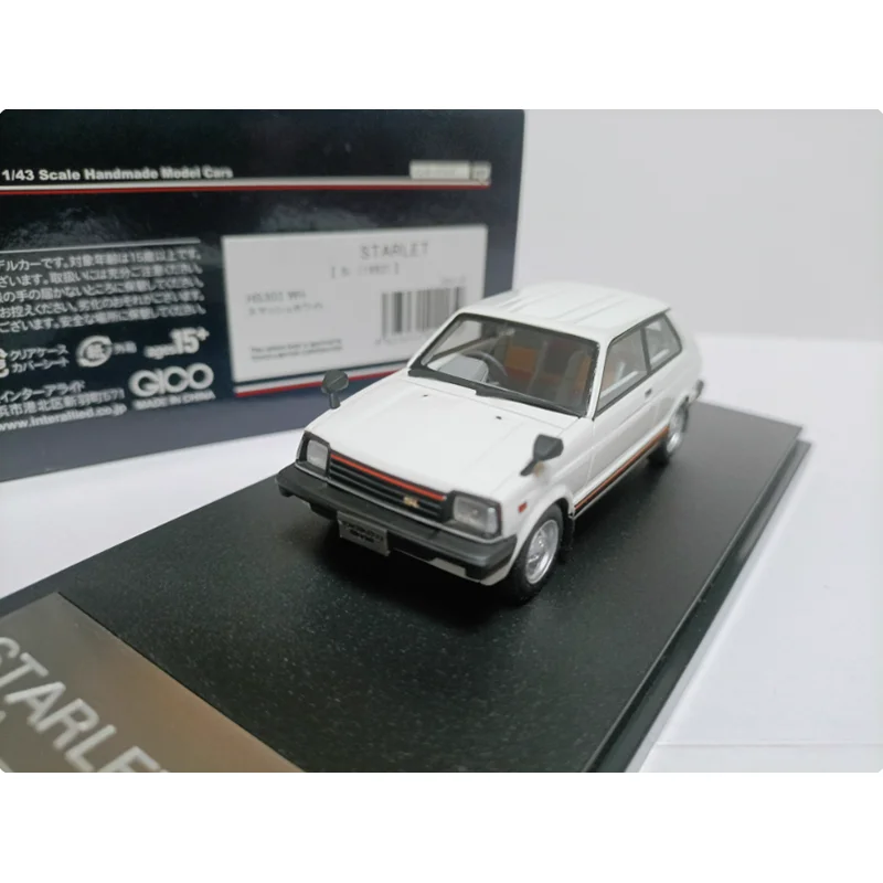

Приветственная история, масштаб 1/43, Starlet Si 1982, модель автомобиля из смолы, классический сувенир для взрослых, подарок, статический дисплей