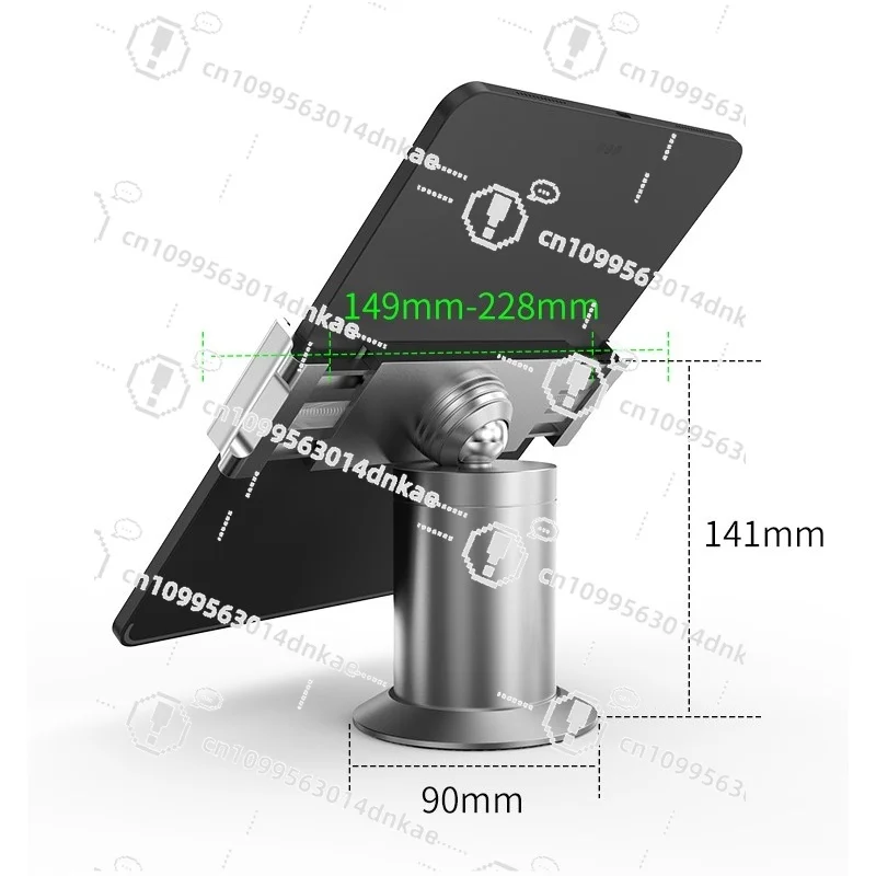 Tablet PC Holder 12-inch Aluminum Alloy Desktop Mobile Phone Universal Telescopic Extended Snap-on Type