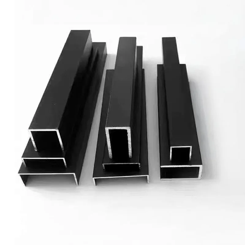 6063T5 Black U Shaped Channel Groove Aluminum Equilateral Edging Inner Width 2 3 4 5 6 8 10 12 13 mm High 5 8 10 11 12 15 18 20