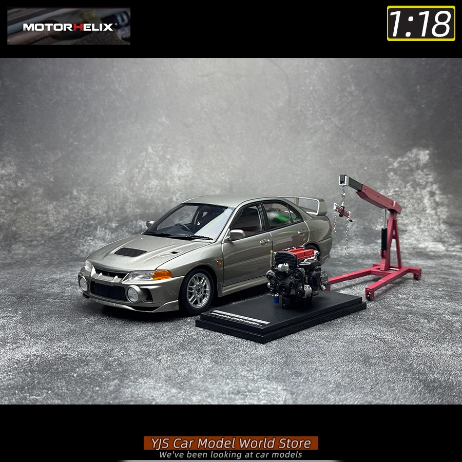 MOTORHELIX MH 1:18 新しい三菱ランサーエボリューション IV 世代 4