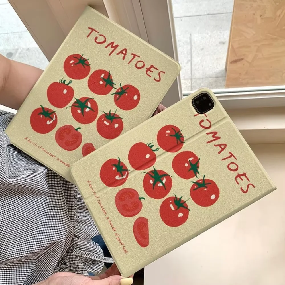Illustration Of Tomatoes Tablet Case For iPad Pro 13 11 M5 M4 M3 M2 Air 3 2 11th A16 12.9'' 10 9 8 7 6 5 Th Mini 7 6 5 4 1 Case
