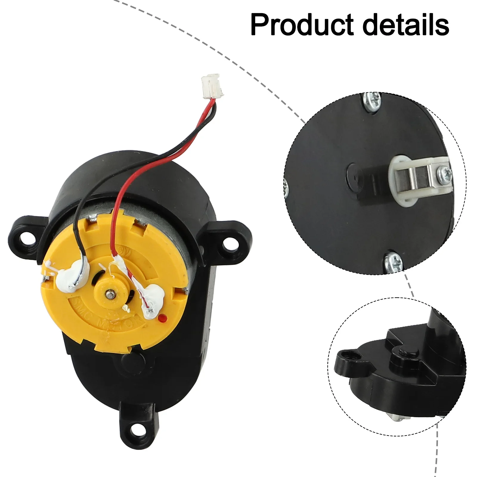 For Home Cleaning 6*4 Cm Robot Vacuum Cleaner Part Garbage Fighter Motor Long-Lasting Performance Metal And Plastic Material