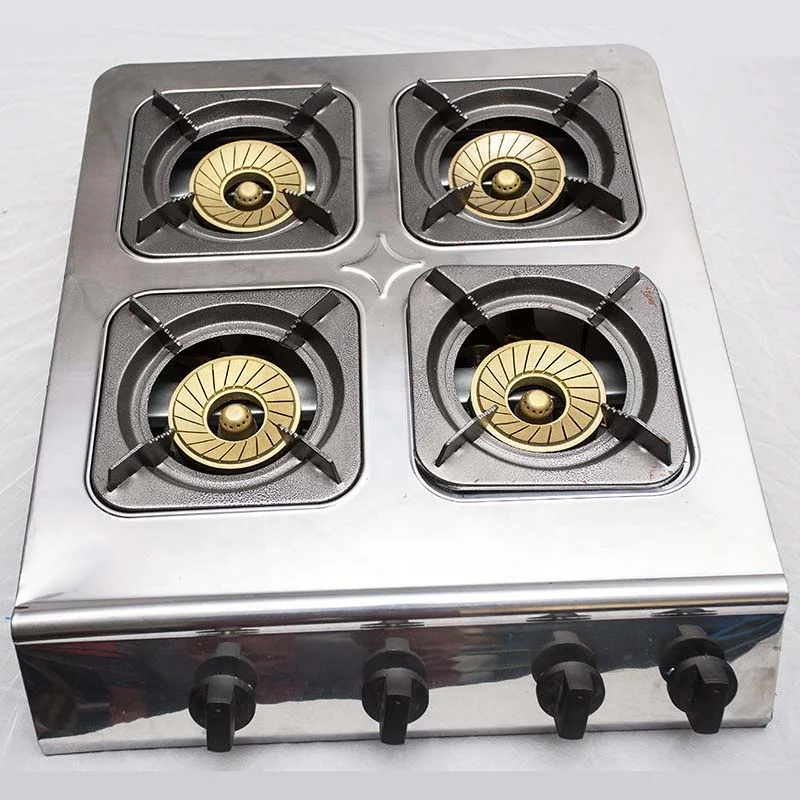 Factory wholesale 4 burner gas stove for commercial use  DGC-402CS