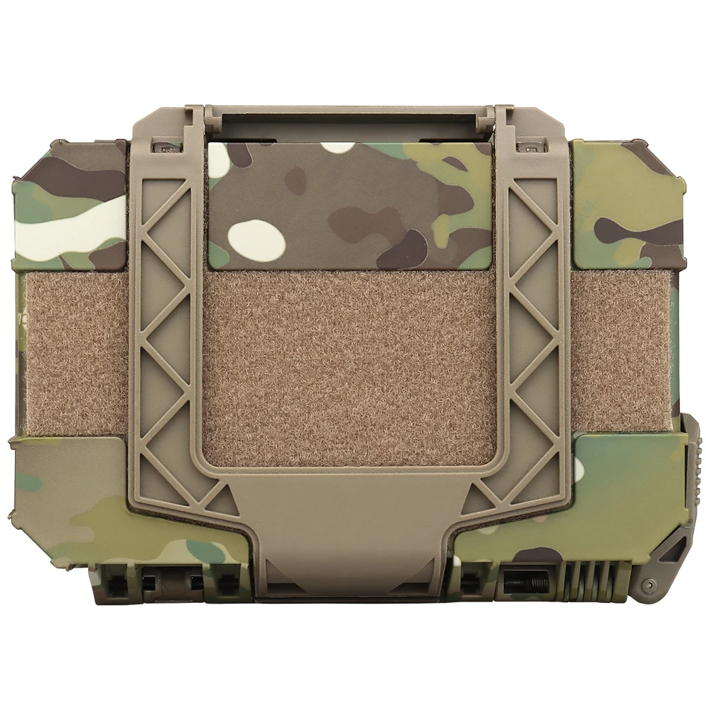 Molle Tactical Waterproof Case Battery Mobile phone Protective Airsoft Vest Gear Cases Double Sponge Shockproof Lockable Pouch