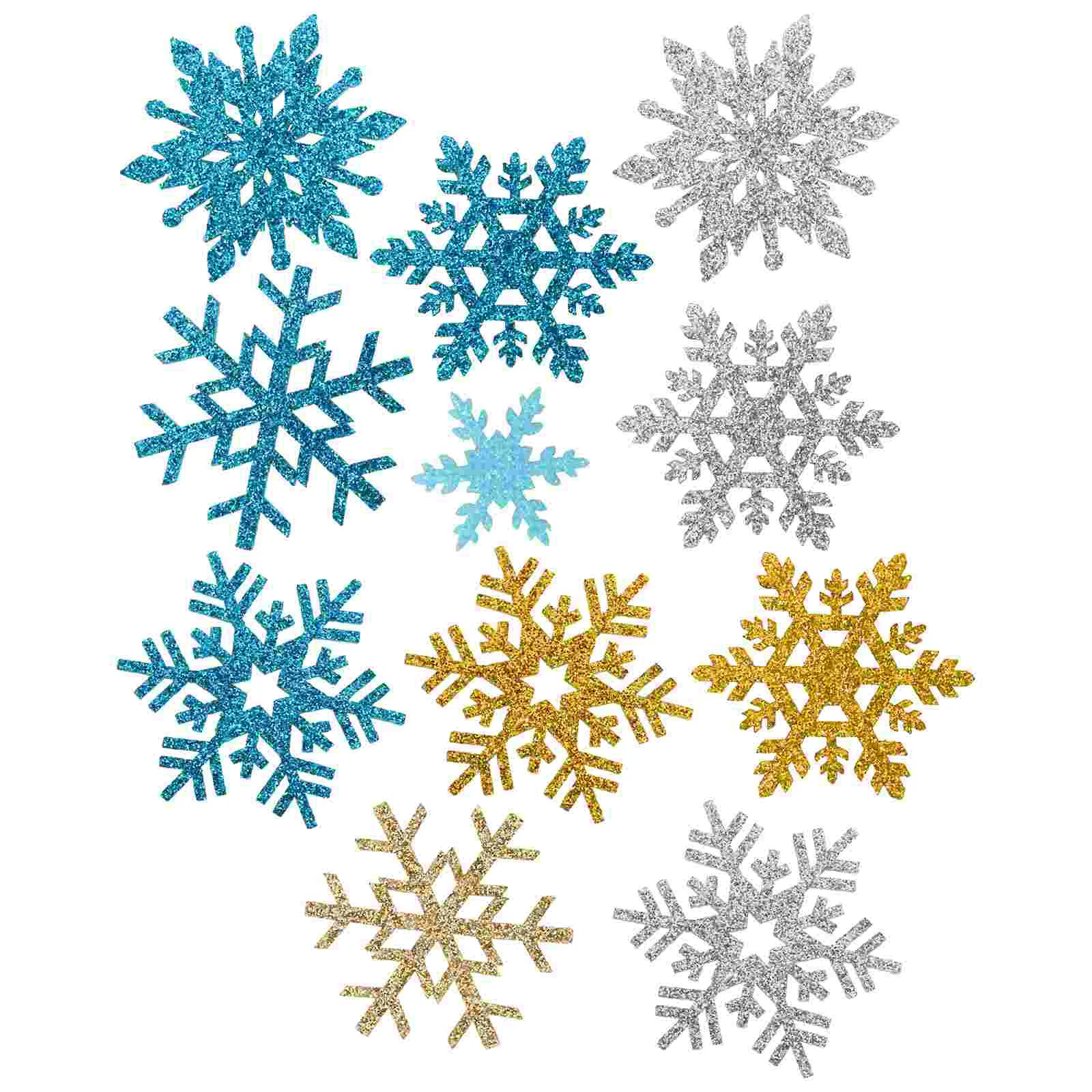 40 Pcs Christmas Snowflake Hair Ornament Accessory Headdress Decor Accessories Part Table Pin Weaving Handmade Child