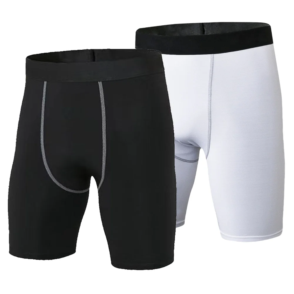 Men's Compression Shorts Men Skinny Tights Quick Dry Mens Training Sport Shorts Jogging Gym Fitness Clothing Running Short Pants