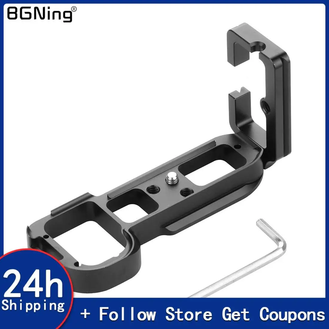 Aluminum A7 Quick Release Plate Hand Grip Tripod L Bracket Vertical  Mount for Sony A7 A7R A7S DSLR Camera Stand