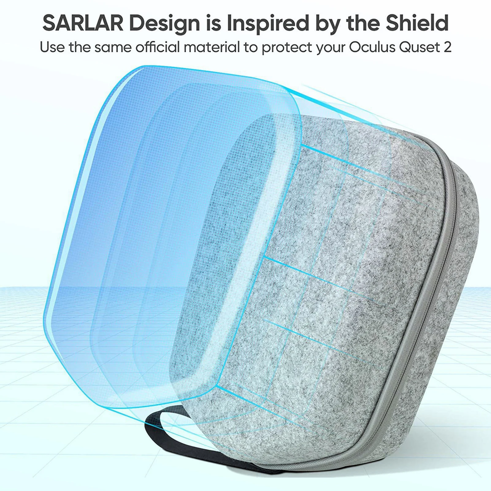 حقيبة حمل صلبة متوافقة مع سماعة ألعاب الواقع الافتراضي الأساسية/الخراب الرسمية لـ Meta Quest 2 وملحقات وحدة التحكم باللمس