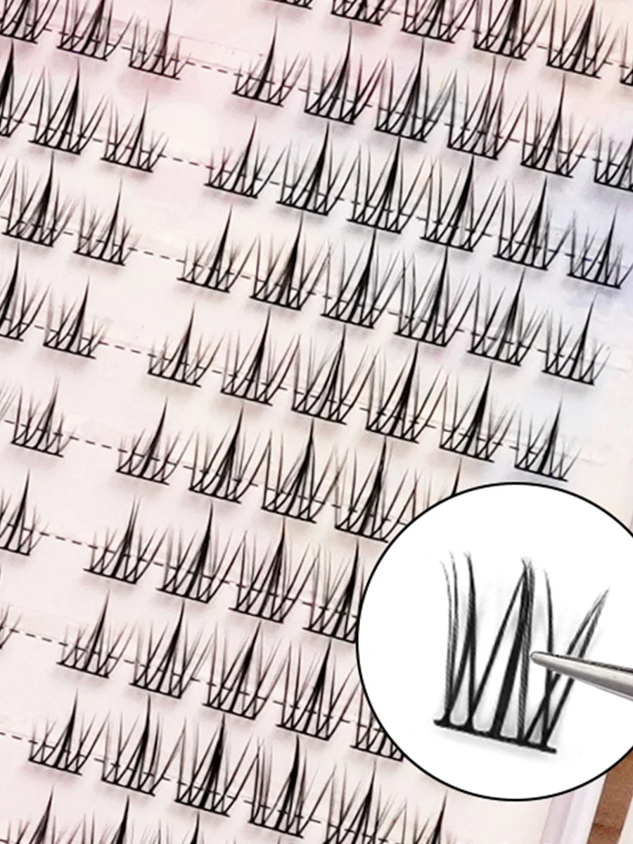 Heiße Verkäufe DIY Make-Up 384 PCS Wimpern Cluster Wimpern Buch 32 Reihen Falsche Wimpern Verlängerung Für Schönheit – Detail 5