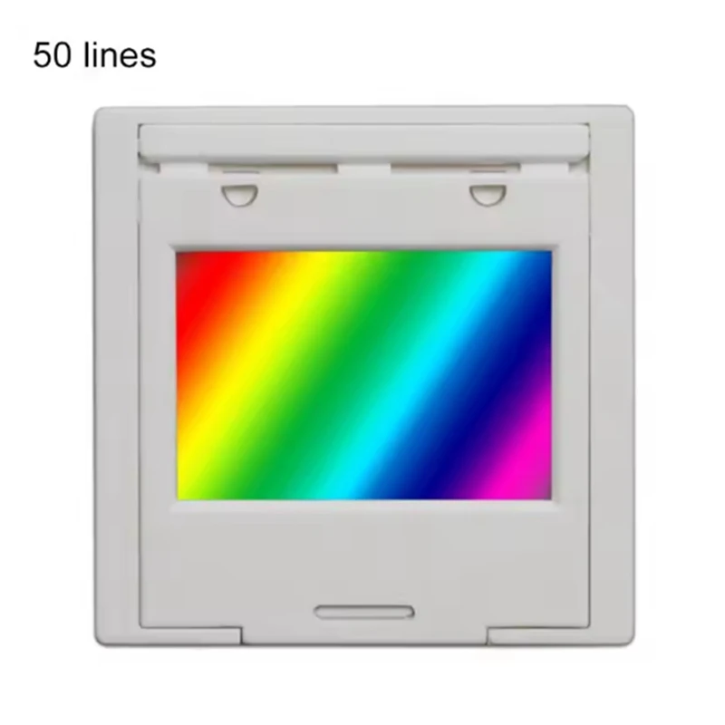 Transmission Diffraction Grating With Frame Line Spectrophotometer Diffraction Grating Optical Teaching Experiment