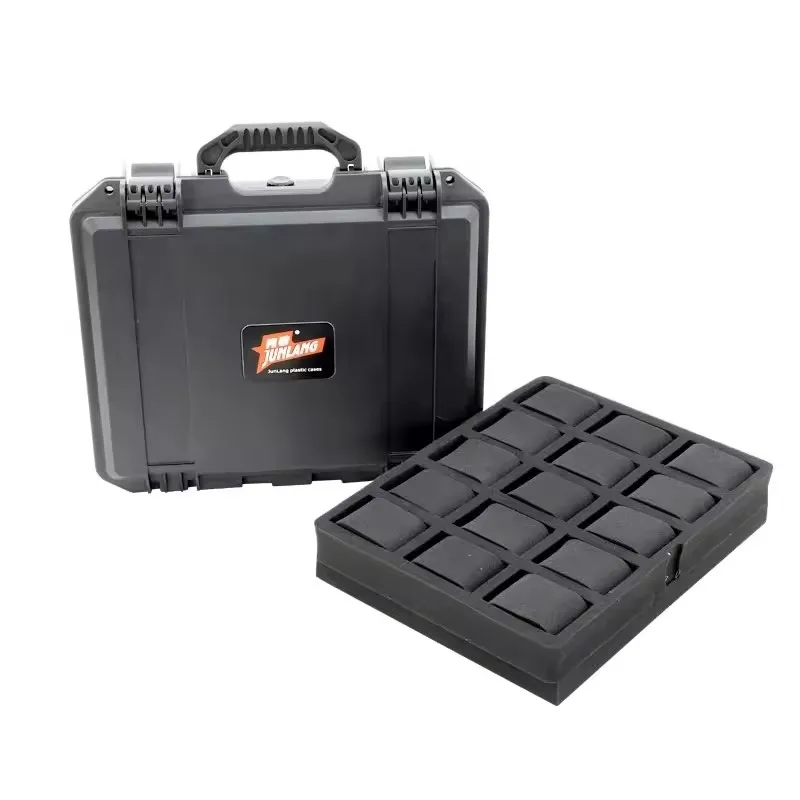 15 Slots ABS Plastic Waterproof Watch Box Portable Safety Equipment Watches Impact Resistant Organizer Storage Tool Case