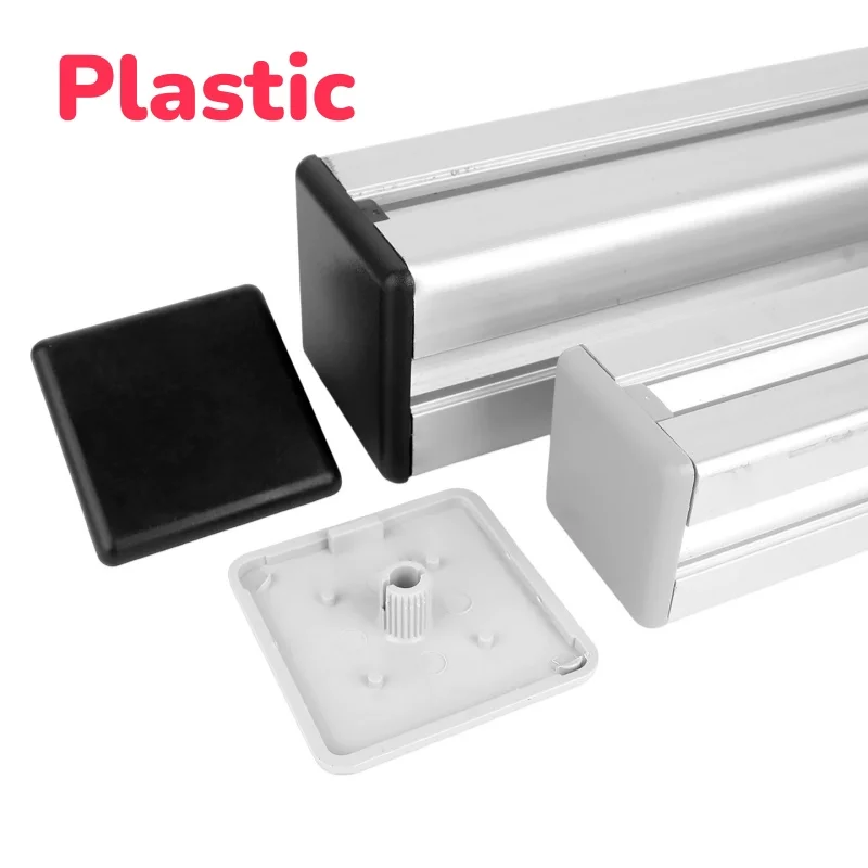 Black/Gray Plastic Faceplate Cap 20 ~ 100 End Cap Cover Plate black for EU/GB  Aluminum Profile