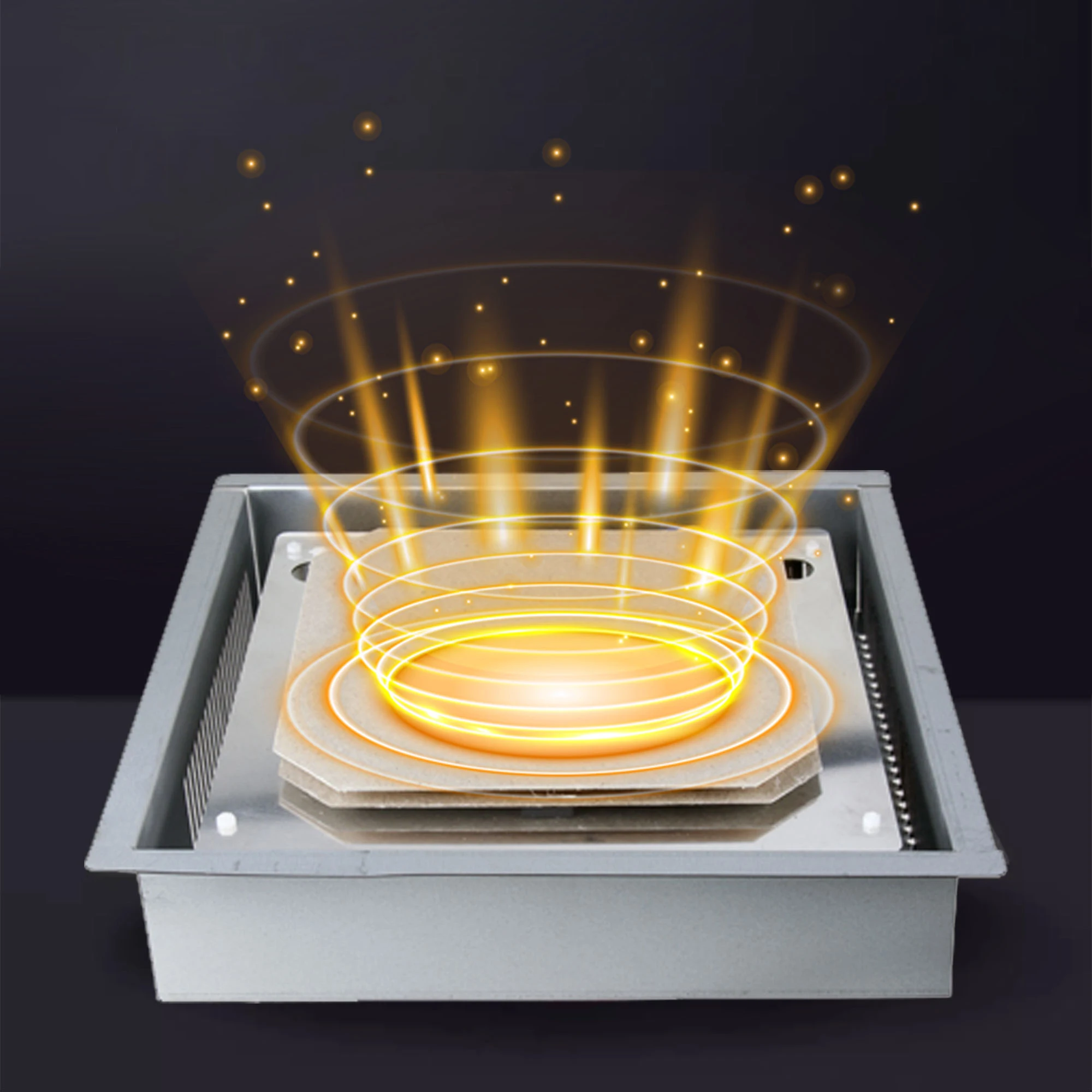 1 Built-In Invisible Single Burner Induction Cooktop Hidden Under Granite Countertop Induction stoves concealed induction cooker