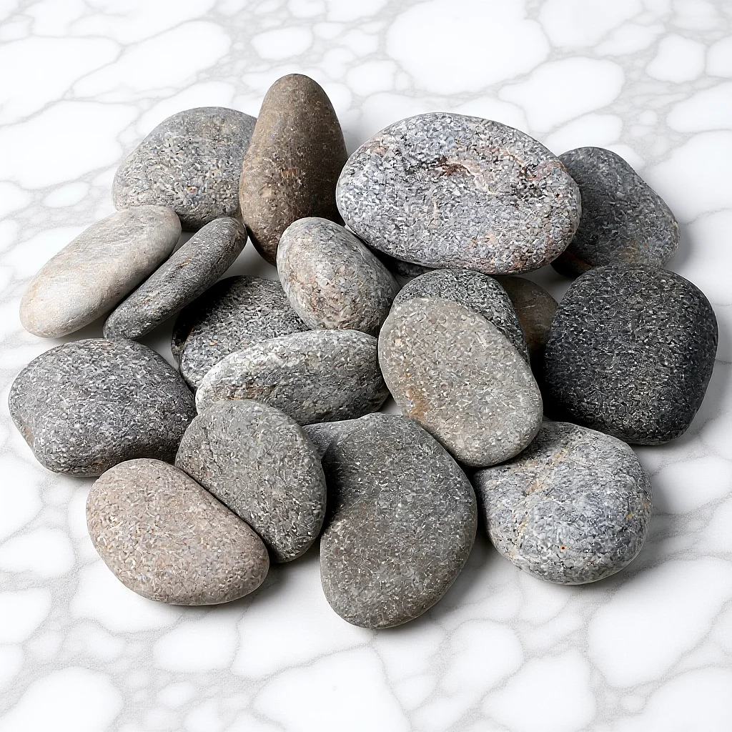 20Pcs Polished Round-Edged Painting Rocks Natural Flat Smooth Stones for DIY Graffiti Art Craft Making Kindness Stones Creative