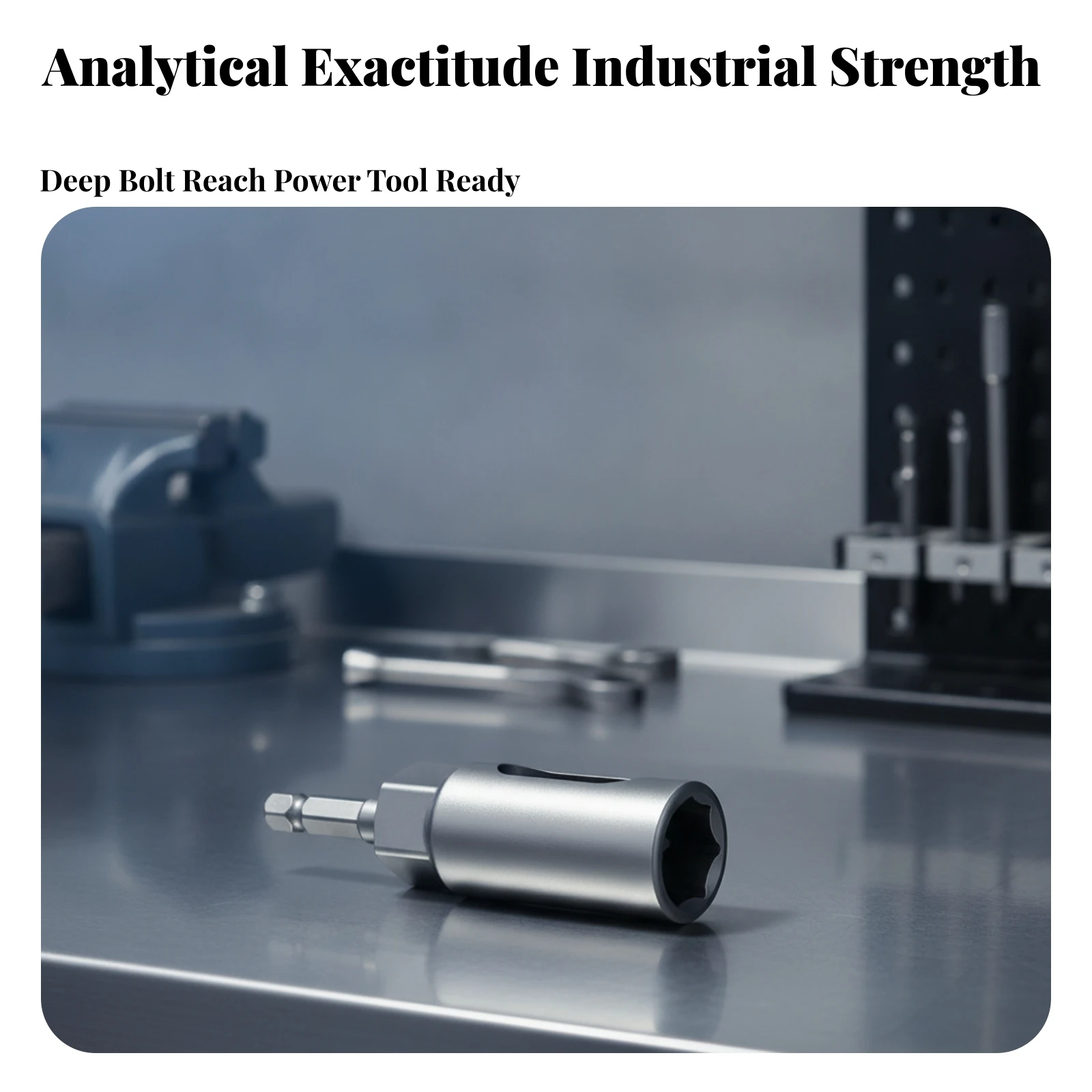 Deep Socket with Side Access Opening Long-Lasting Open Hex Socket Tool Heavy-Duty Rust-Resistant for Mechanics, Workshops
