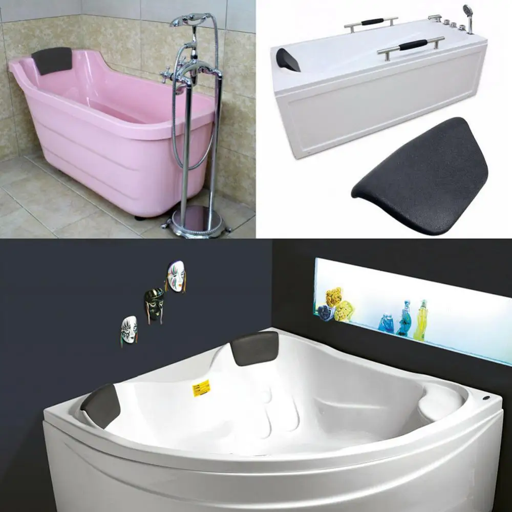 Spa Badewanne Kissen Pu Bad Kissen mit rutsch festen Saugnäpfen ergonomische Home Spa Kopfstütze Nacken Rücken Kissen Pad zum Entspannen