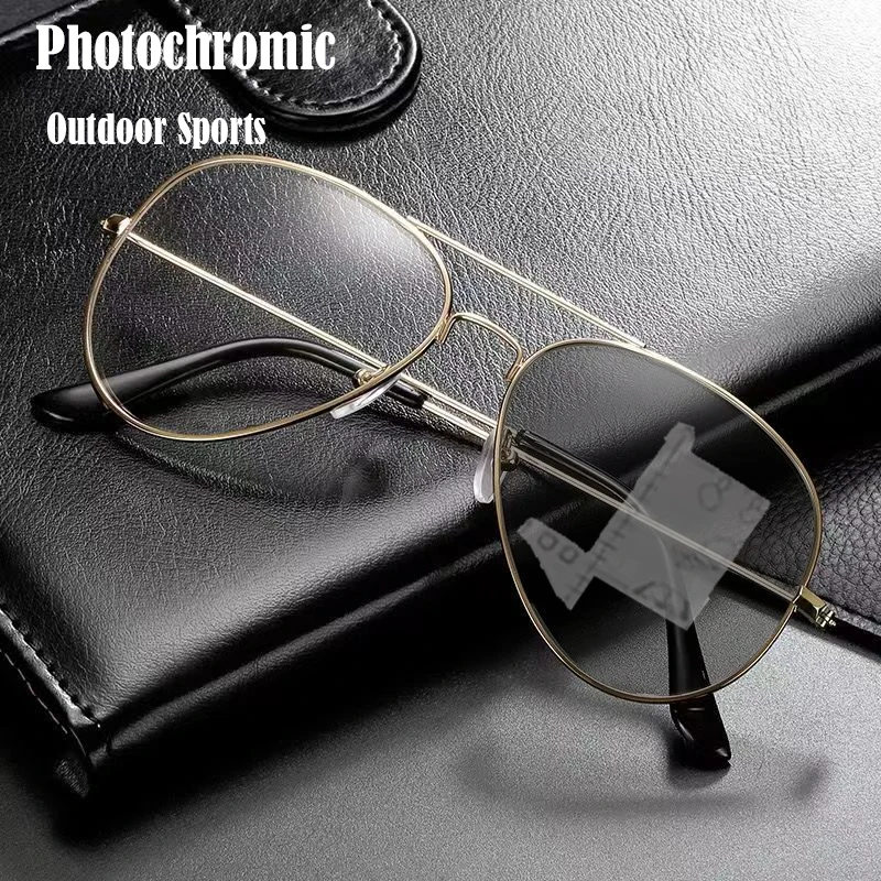 2026 Photochromic Progressive Reading Glasses Men Chameleon Glasses Male Change Color Sun Glasses Driver Diopters Eyewear