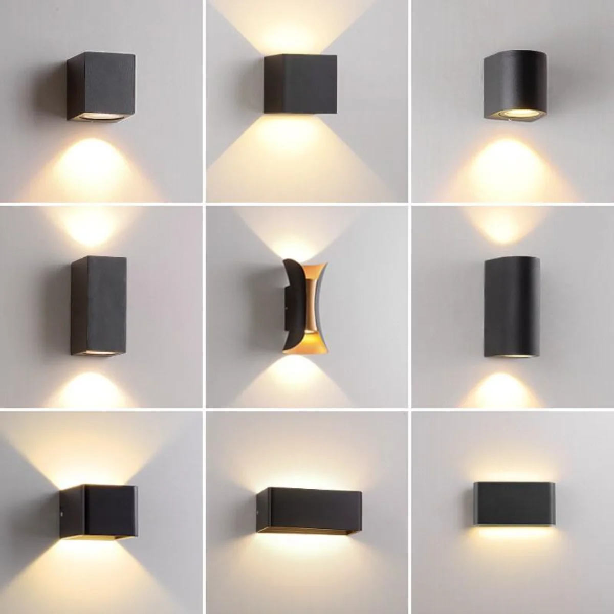 IP65 LED Wall Lamp Outdoor Sconce Balcony Porch Light Garden Yard Aisle Decor Lighting Indoor Bedside Lamp Aluminium AC110V 220V