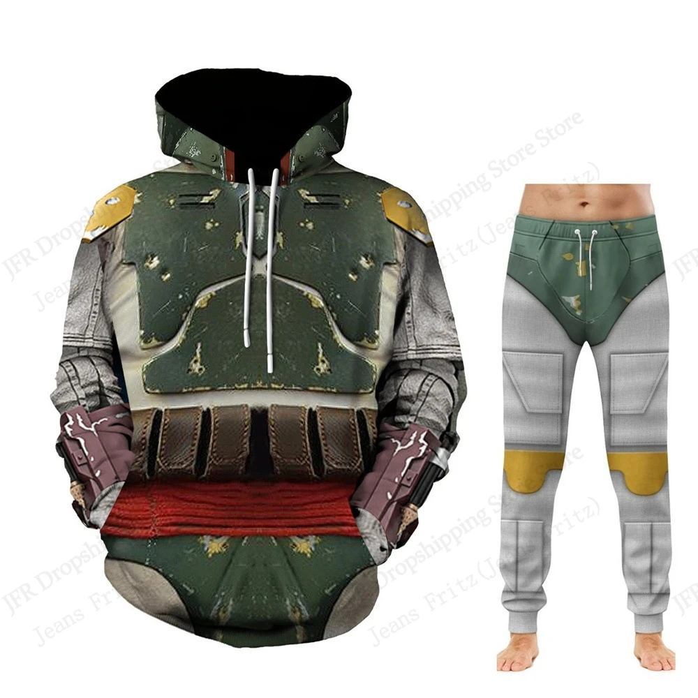 Two Piece Hoodie Pant Sets Anime Movie Armor 3d Print Sets Men Women Fashion Hoodie+Pant 2 Piece Suit Run Sports Tracksuit New