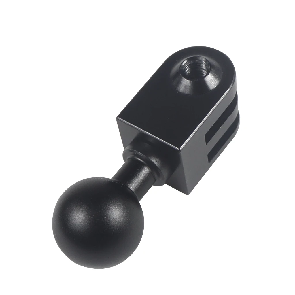 Adattatore per montaggio a testa sferica da 15mm 17mm 25mm a vite filettata M10 da 1/4 "per GoPro 11 10 9 per supporto per telefono con Action cam Insta360
