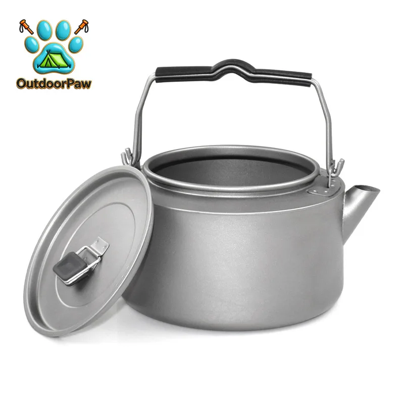 Pure Titanium Kettle, Lightweight, Portable, Foldable, Thick, Durable, Food Grade, Outdoor Camping, Household Kettle