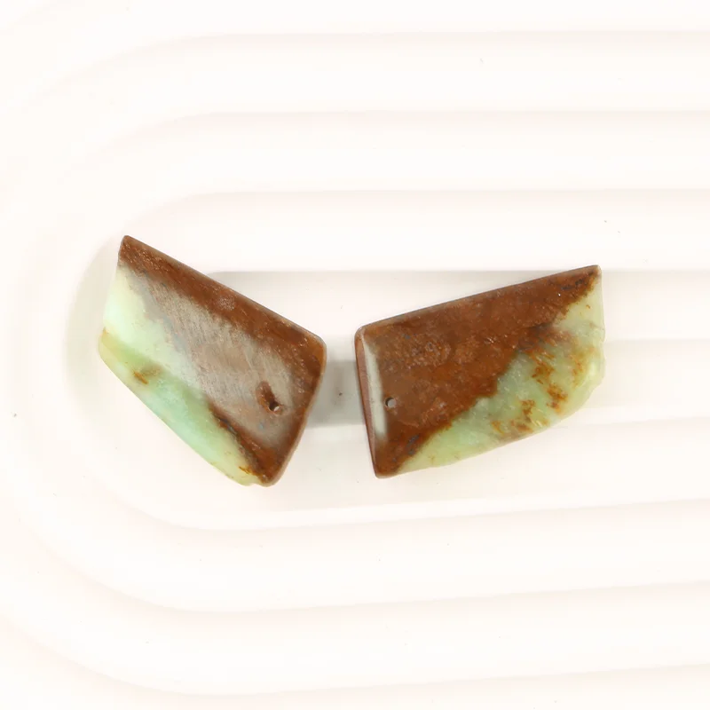 B&F Amazonite Earring Beads for Jewelry Making, Handmade Natural stones beads, Stones for jewelry Making Supplies