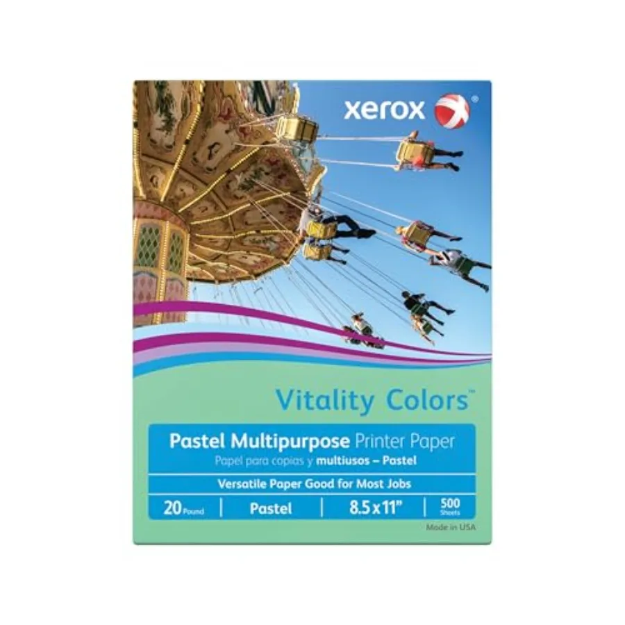 ® Vitality Colors™ Multi-Use Printer and Copy Paper, 1 Ream, Green, Letter 8.5