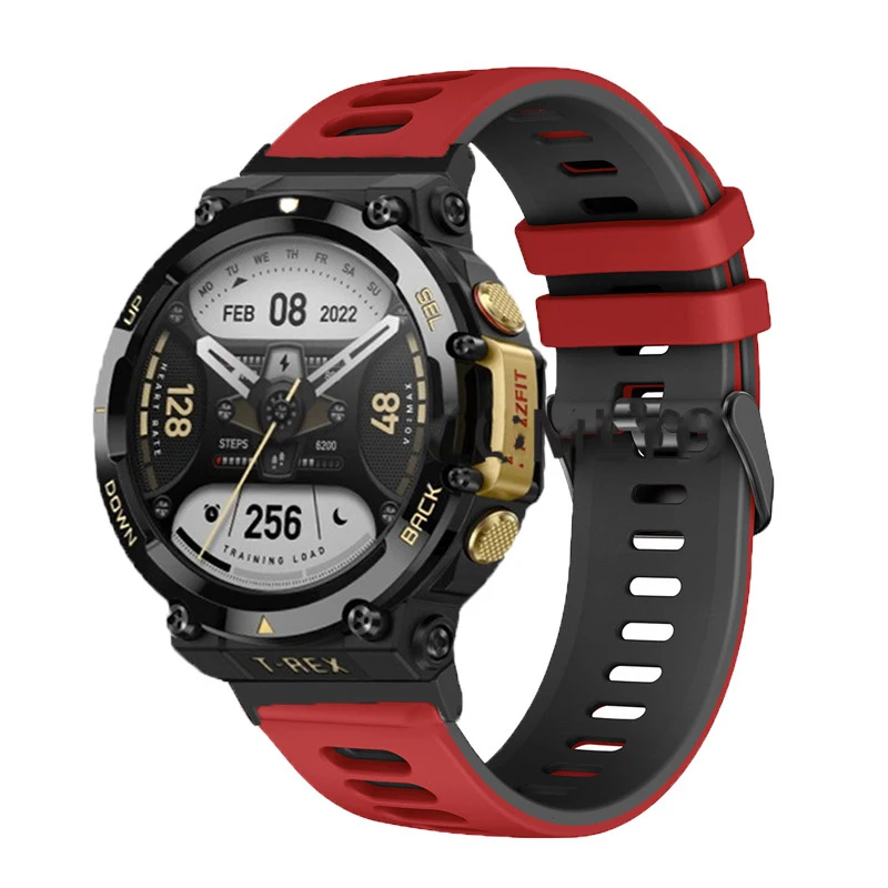 Soft Silicone Strap For Huami Amazfit T-Rex Smart Watch Band Sports Bracelet For Xiaomi Amazfit T-Rex T Rex 2 Correa Wristband