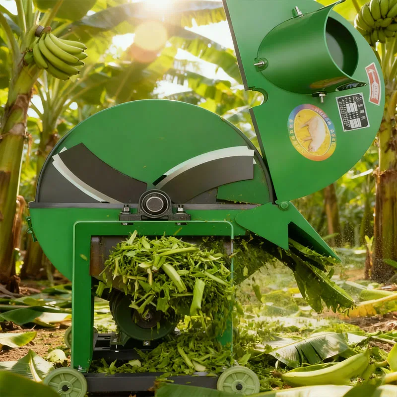 Farm Use Animal Feed Banana Trees Crusher Cutter Machine Silage Cutter