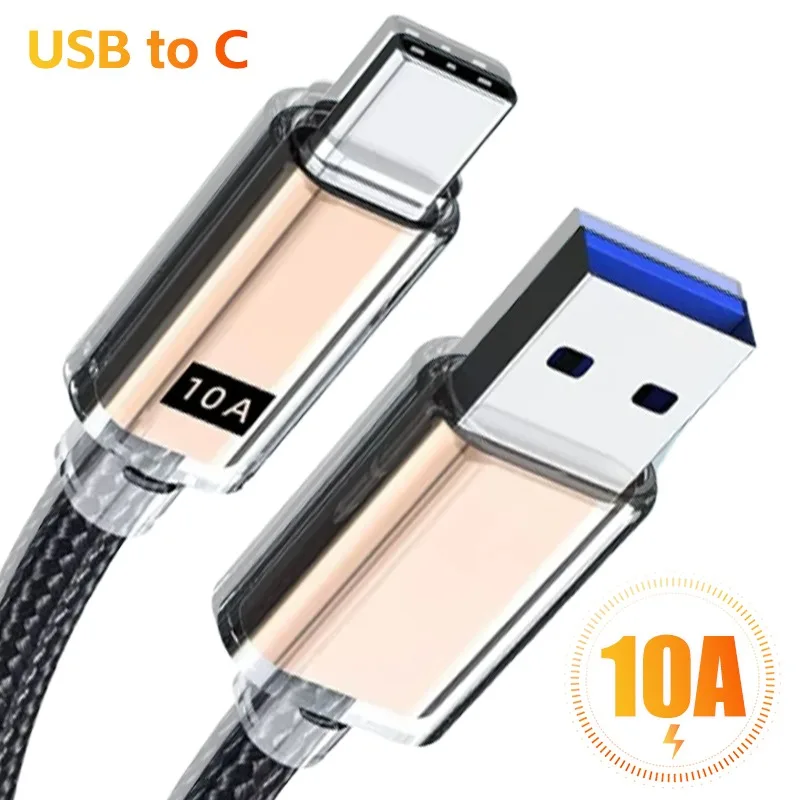 USB A To Type C Fast Charge USB Type C Quick Charge Cable Weaving Data Line Fast Charging Anti-break for Samsung Xiaomi Huawei