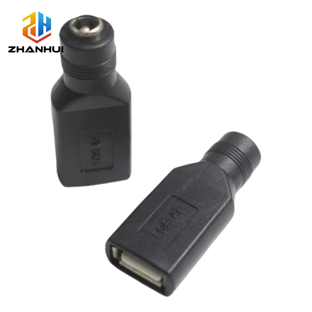1/2/5Pcs DC 5.5×2.1mm to USB Power Converter - 5V DC Female to USB Male Adapter Cable for Camera Laptop