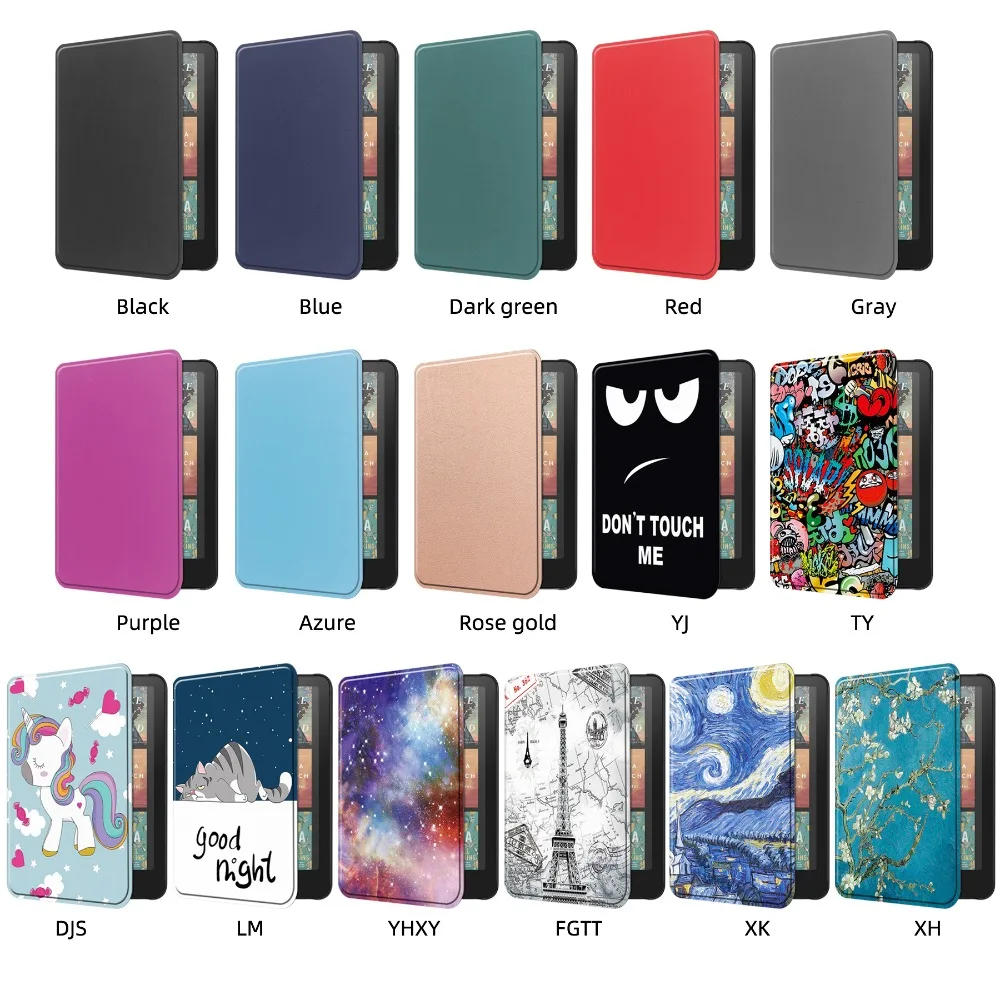 Case For Kindle Paperwhite 2024 7 inch Smart Case PU Leather Flip Book Cover For Amazon Kindle Paperwhite 12th Generation Coque