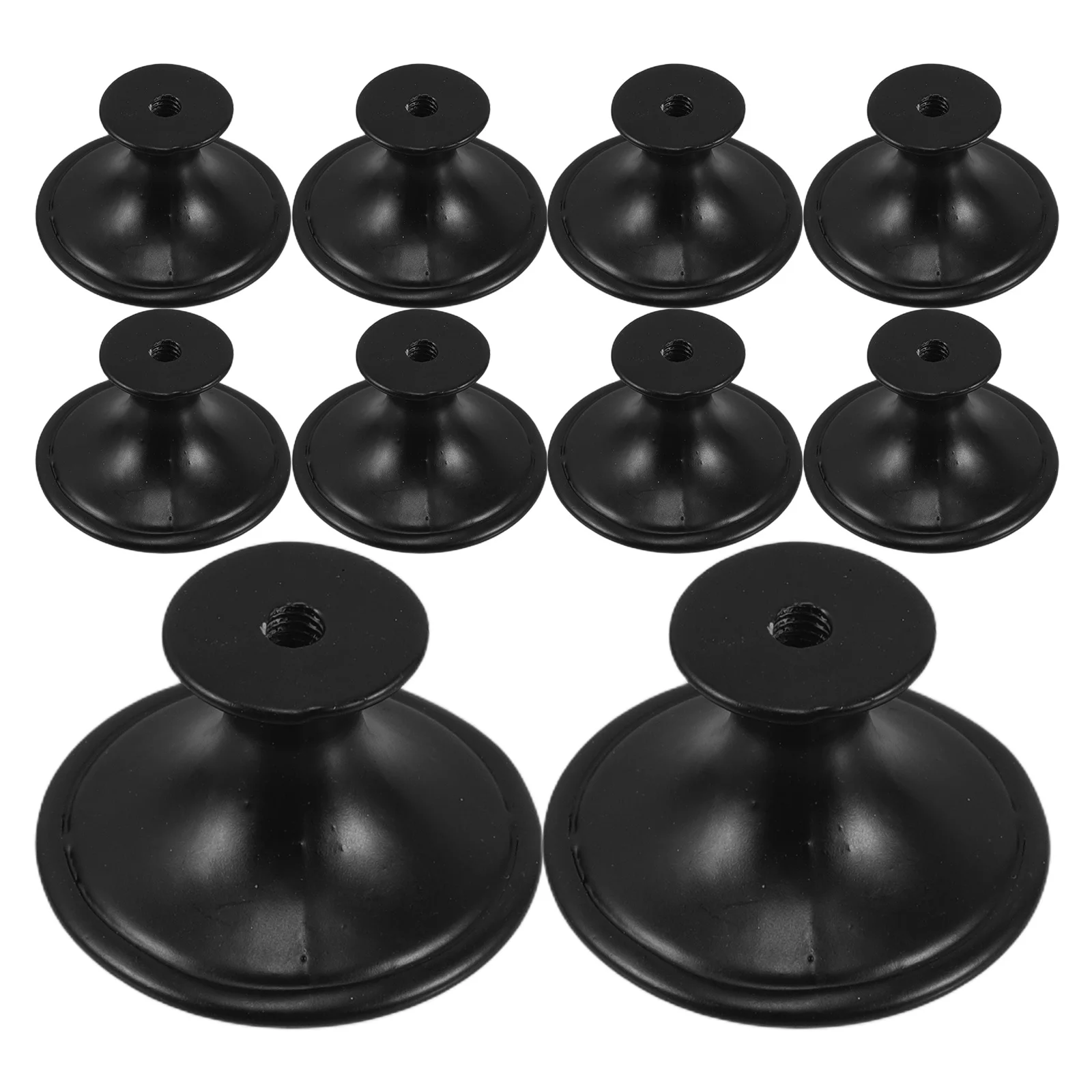 

12Pcs Simple Round Mushroom Cabinet Knobs Zinc Alloy Hardware for Drawers Dressers Kitchen Bathroom Furniture Drawer Handles