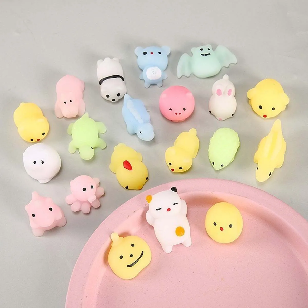 30PCS Pinch the Joyful Animal Tuan, Decompression Tool, Children\'s Push Scan Code Small Gift, Offline Activity Gifts