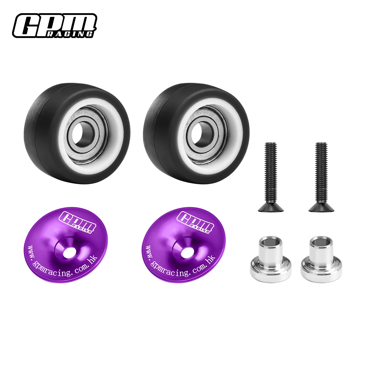 GPM MINI XRT MINI MAXX لـ 7075-T6 ALLOY Wheelie Bar Wheel & Bearing TRAXXAS #3