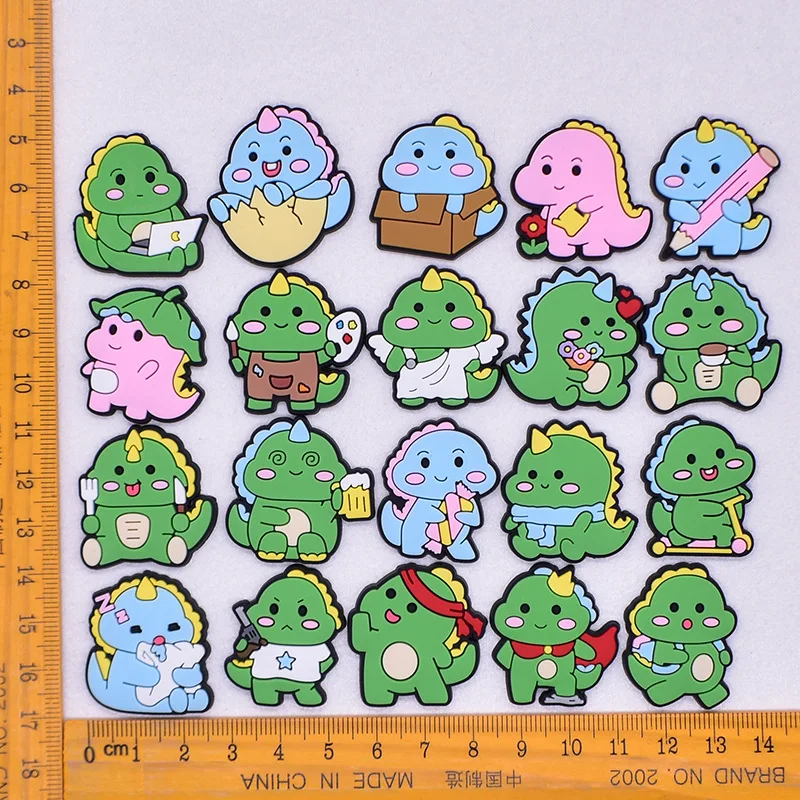 cute dinosaur shoe charm buckle pvc removable hole shoe DIY accessories spot wholesale decorative buckle