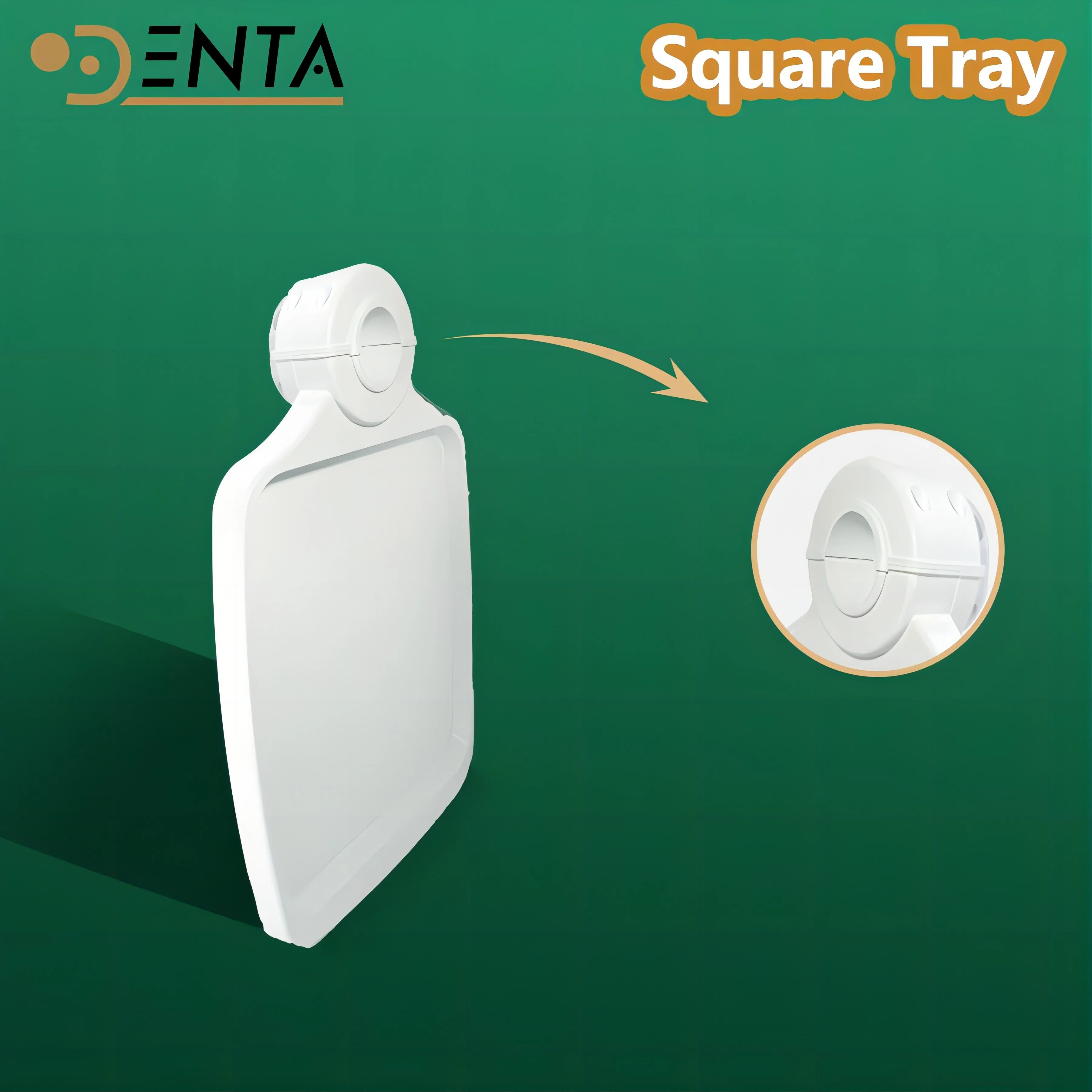 Universal 45/50mm Square Dental Scaler Tray - Plastic Plate Fit Durr Belmont Dental Chair Accessories Tools