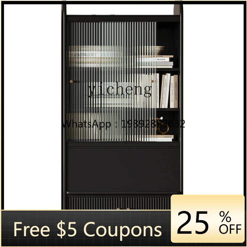 

ZZk Solid Wood Bookcase Bookshelf Home Storage Free Combination Multi-Functional Floor Dust-Proof Storage Narrow Cabinet