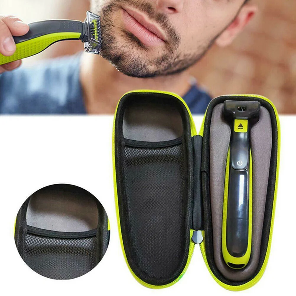 Portable Razor Bag Shaver Bag Protective Carrying Pouch Travel Beard Razor Bag (Black) Razor Storage Bag