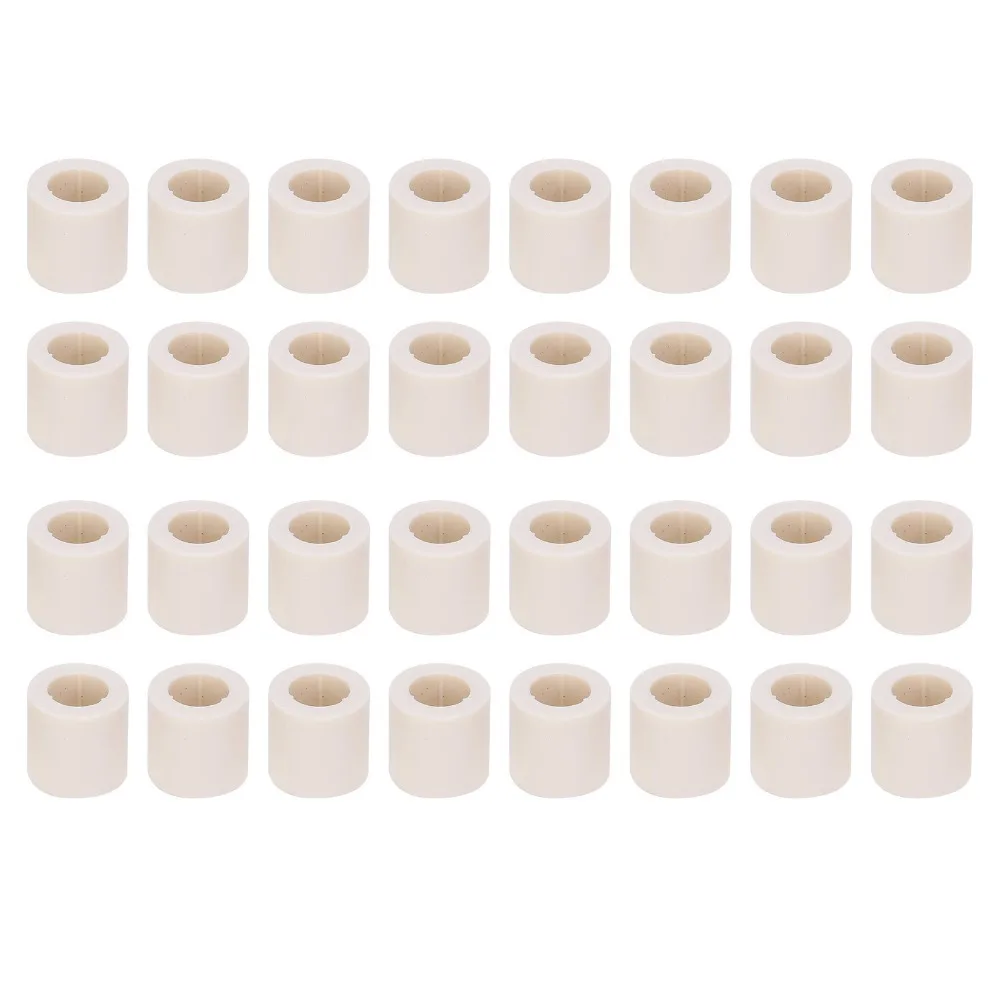 

40pcs White Pool Stick Tips White Fiber Slip On Pool Cue Ferrules Fiber Tubes Billiard Cue Ferrules Billiards Repair