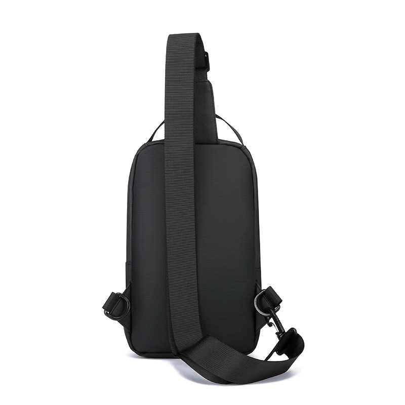 Chest Bag for Men Water Repellent Nylon Top Handle Multi Pockets Adjustable Strap Work Commute Cycling Shopping Casual Daily Use
