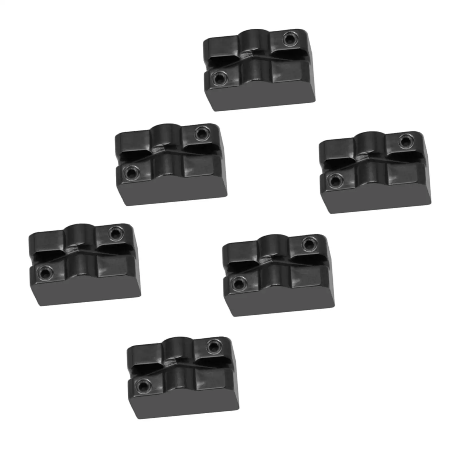 

6x Headless Guitar Tremolo Bridge Saddles Accurate Structure Insert Blocks