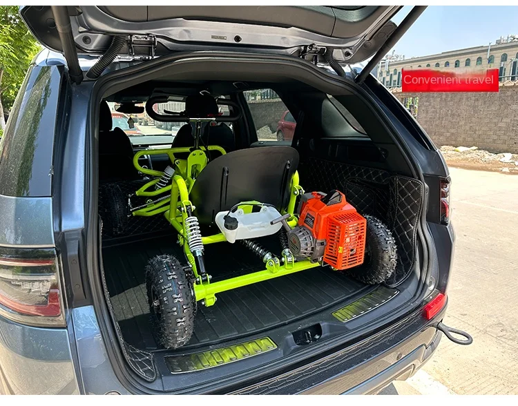 SRJOIN Off-road Kart กีฬา Kart น้ํามันเบนซิน MINI รถเหมาะสําหรับผู้ใหญ่เด็ก TRACK-Ready รถขนาดเล็ก Drift ปรับได้