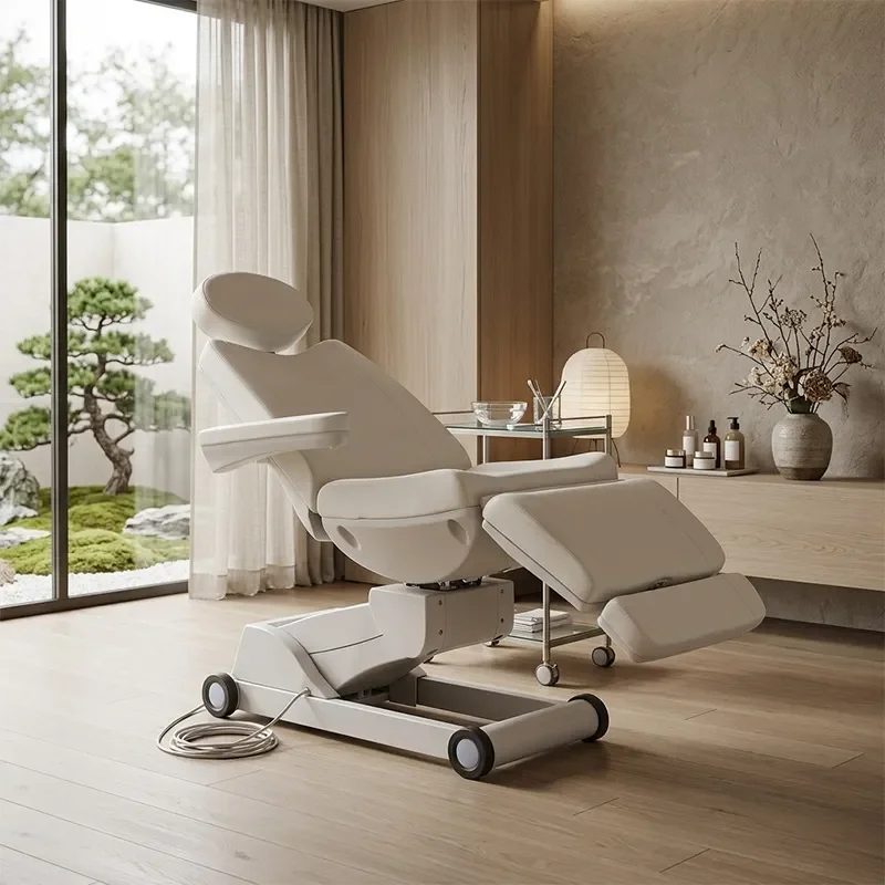 Manufacturer electric beauty bed, foreign high-end beauty salons, micro-plastic injection bed, inspection bed, embroidery bed