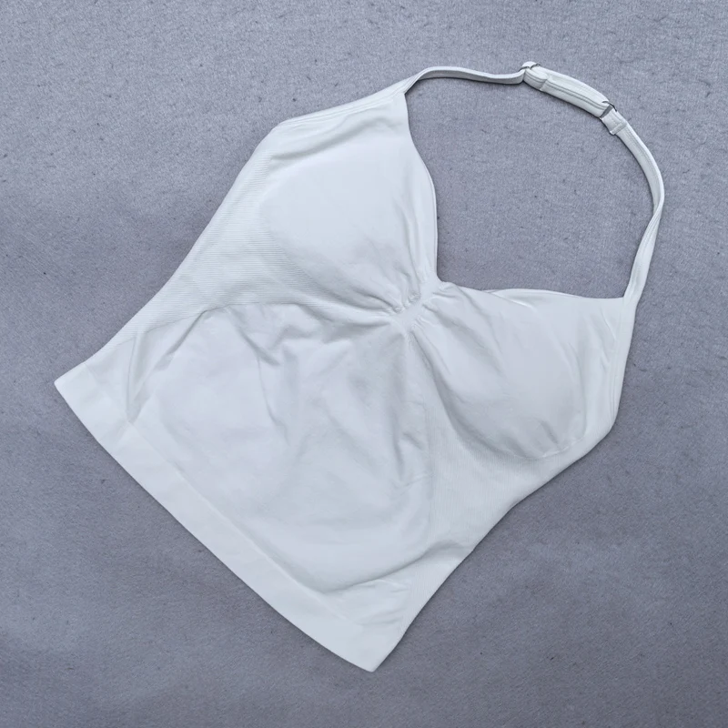 Verstellbares Träger-Gymnastik-Top, rückenfrei, Fitnessstudio-Kleidung, Damen, Scrunch-BH, abnehmbare Körbchen, Yoga-Tank, Workout-Outfits, Tops, Sportweste – Detail 11