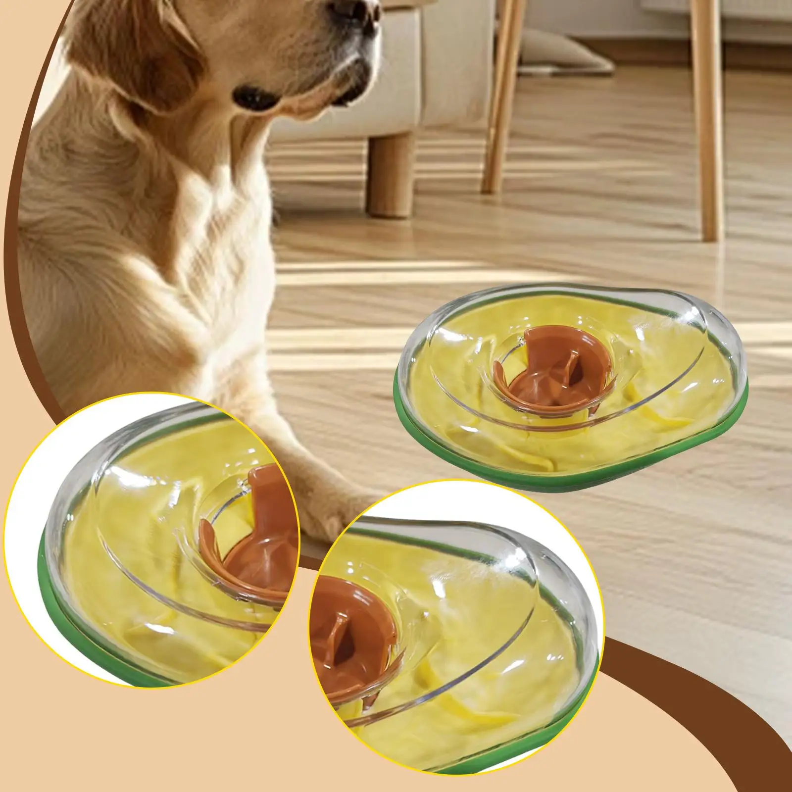 

Dog Treat Dispensing Toy IQ Training Adjustable Opening Portable Slow Feeder