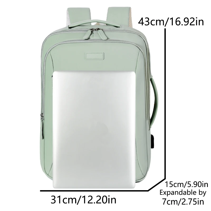 حقيبة ظهر للسفر للأعمال، حقيبة ظهر للكمبيوتر ذات سعة كبيرة، حقيبة ظهر للكمبيوتر المحمول، حقيبة ظهر للتنقل ورحلة العمل للرجال