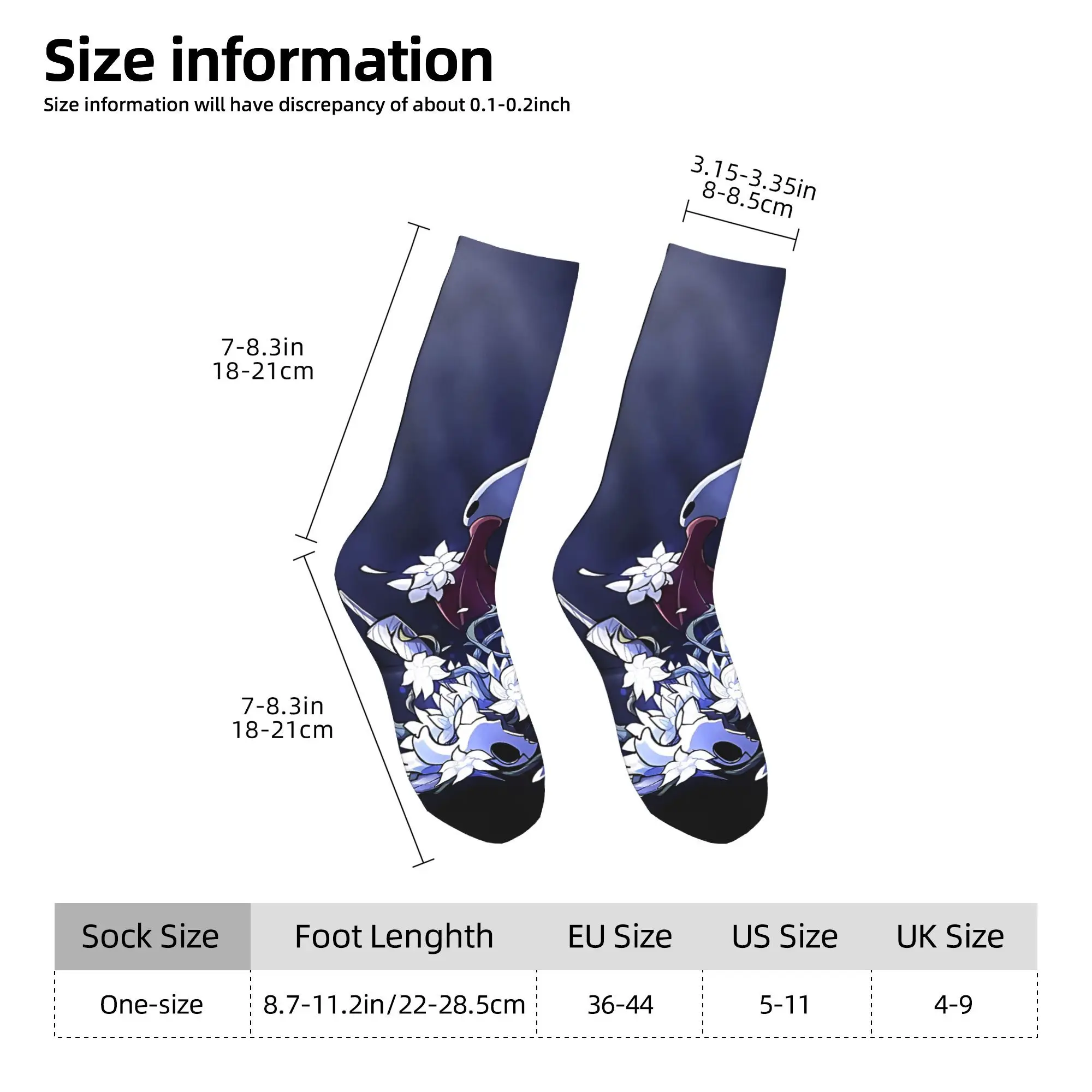 Hollow Knight Game Stockings  Korean Socks Couple Comfortable Socks Autumn Skateboard Design Anti Skid Socks Gift